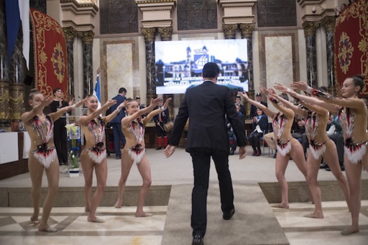 El Ayuntamiento ha entregado sus Medallas al Mérito. (Juan Carlos RUIZ/ARGAZKI PRESS) 