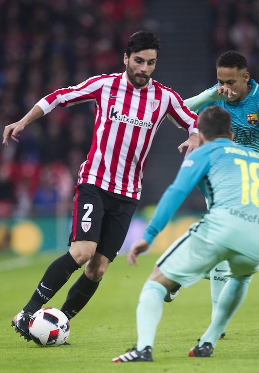 Bóveda, en un partido contra el Barcelona. (Marisol RAMIREZ/ARGAZKI PRESS)
