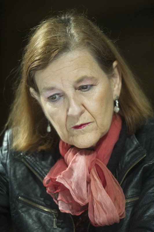 María Elósegui, durante una mesa redonda celebrada en San Telmo (Donostia) en 2016. (Jon URBE / ARGAZKI PRESS)
