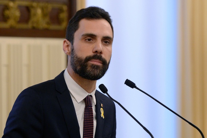 Roger Torrent, en una comparecencia anterior. (Josep LAGO / AFP)