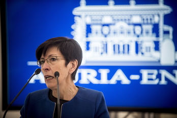 La consejera de Seguridad de Lakua, Estefania Beltrán de Heredia. (Jaizki FONTANEDA / ARGAZKI PRESS)