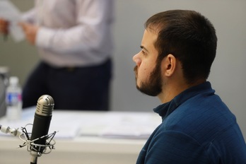 Pablo Hasel ha comparecido hoy en la Audiencia Nacional española. (EFEpool)