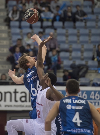 El tercer cuarto ha condenado al Gipuzkoa Basket. (ARGAZKI PRESS)