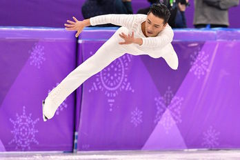 Felipe Montoya, durante su actuación en Pyeoncheang 2018. (Mladen ANTONOV / AFP)