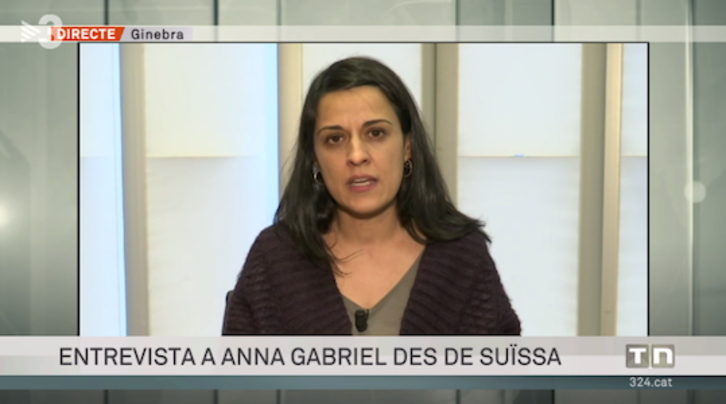 Anna Gabril, en la entrevista en TV3.