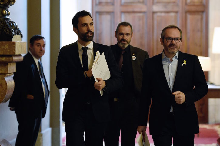 Roger Torrent ha convocado el pleno para el próximo jueves, 1 de marzo. (Lluis GENE / AFP)