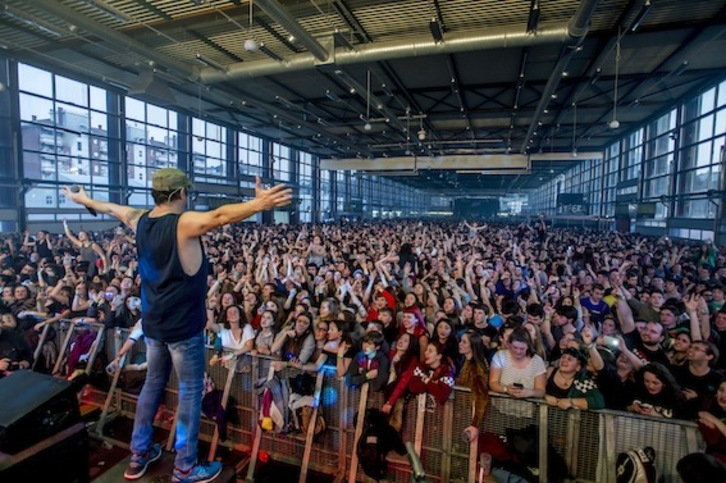 Gatibu taldearen kontzertua aurtengo 40 Minutu Rock jaialdian. (Jaizki FONTANEDA/ARGAZKI PRESS)