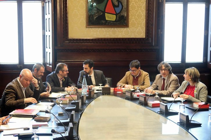 Reunión de la Mesa del Parlament. (@parlamentcat)
