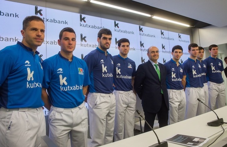 Presentación de las seminifinales y la final del Parejas. (Luis JAUREGIALTZO/ARGAZKI PRESS)