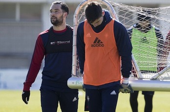 Quique González ha señalado que «cuerpo técnico y jugadores somos uno». (OSASUNA)