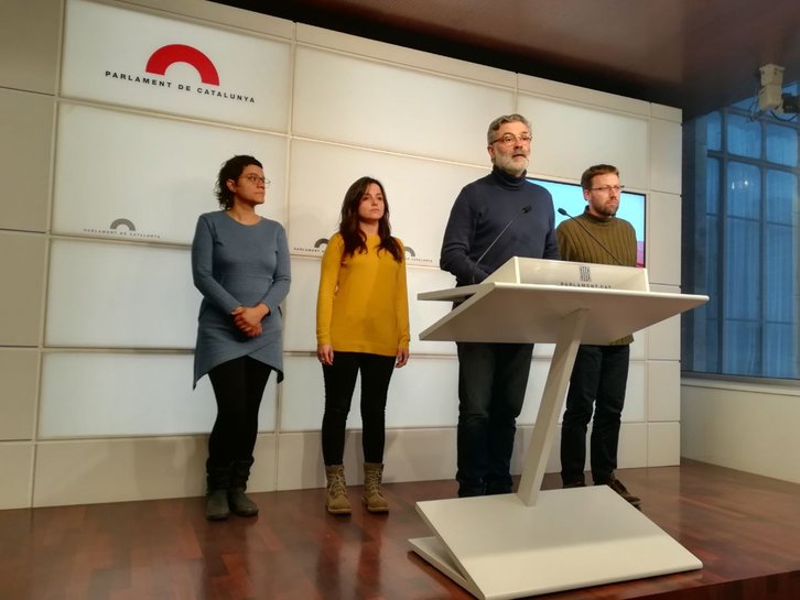 Comparecencia de los parlamentarios de la CUP. (@cupnacional)