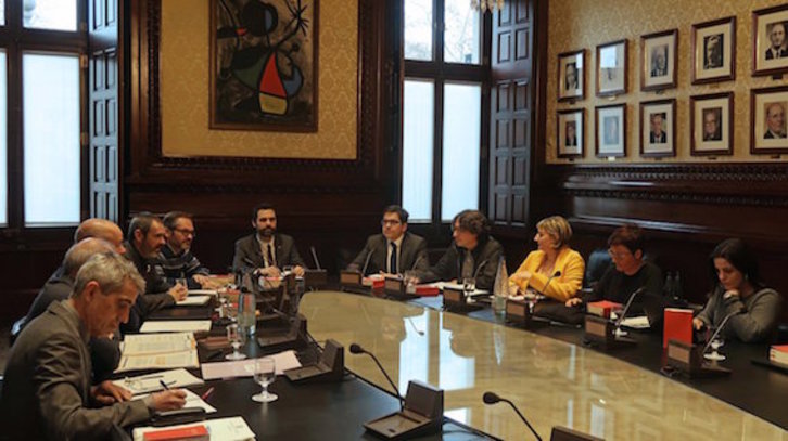 Reunión de la Mesa del Parlament. (@parlamentcat)