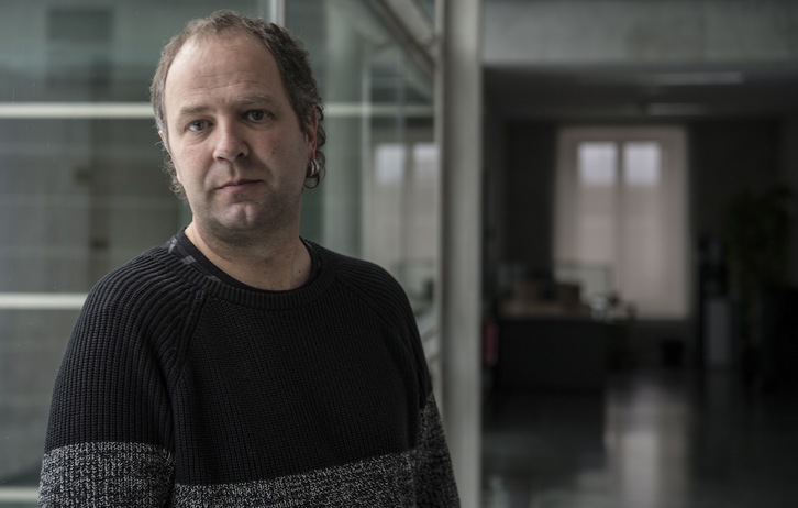 Dabid Anaut, Nafarroako Parlamentuan. (Jagoba MANTEROLA/ARGAZKI PRESS)