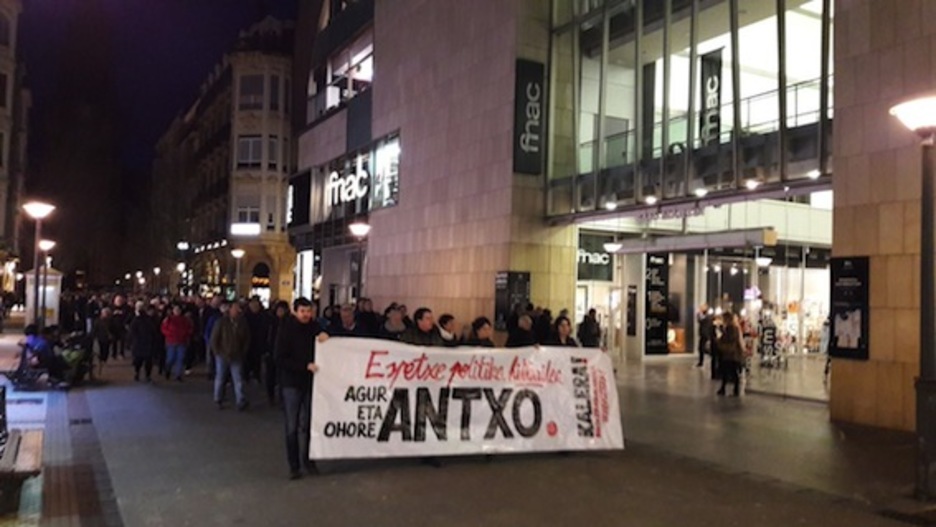 Manifestación en las calles de Donostia. (@SortuDonostia)