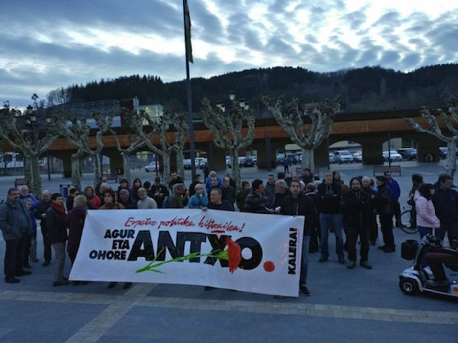 Concentración en Lazkao. (@SortuGip)