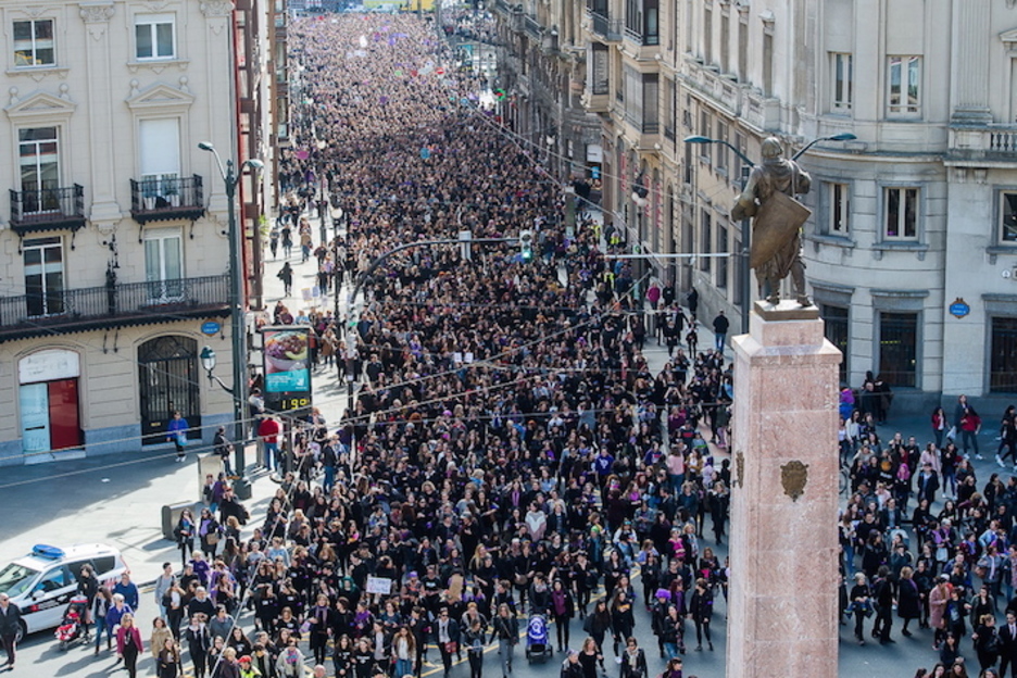 La movilización de Bilbo ha sido multitudinaria. (Luis JAUREGIALTZO/ARGAZKI PRESS) La movilización de Bilbo ha sido multitudinaria. (Luis JAUREGIALTZO/ARGAZKI PRESS)