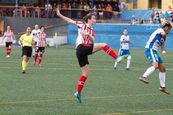 Un momento del partido de hoy. (Athletic Club)