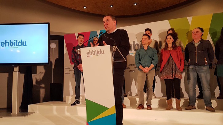 Intervención de Arnaldo Otegi en Andoain. (@EHBildu)