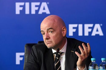 Gianni Infantino, presidente de la FIFA. (Luis ACOSTA / AFP)