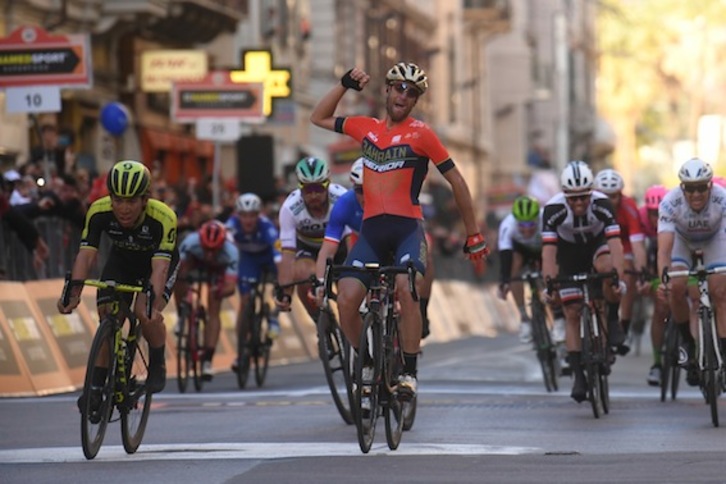 Nibali ha sido el más rápido en la Milán-San Remo. (Marco BERTORELLO/AFP)