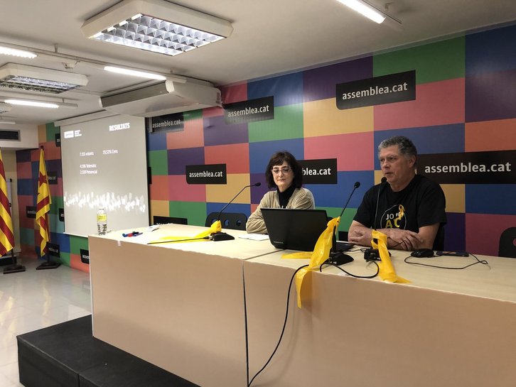 Rueda de prensa de la junta electoral de la ANC para presentar los resultados. (@assemblea)