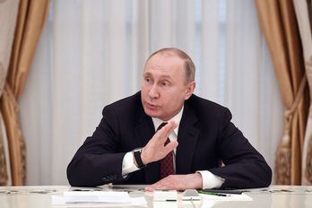 El reelegido mandatario ruso, Vladimir Putin. (Yuri KADOBNOV/AFP)