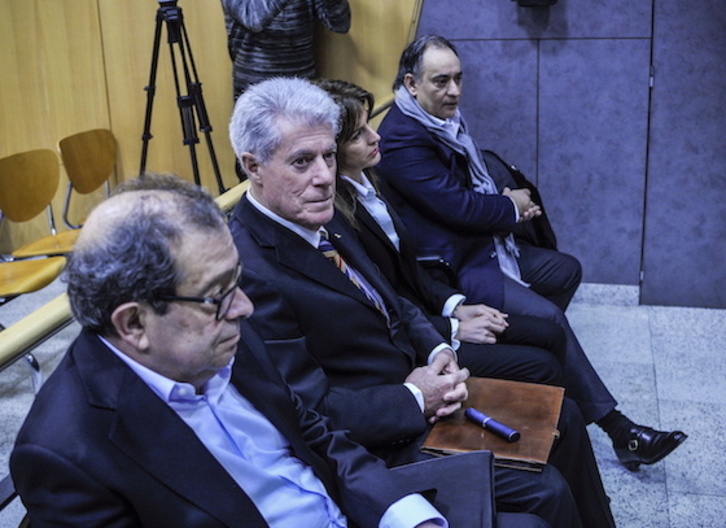 Los cuatro principales acusados del ‘caso Margüello’ en el inicio del juicio. (Marisol RAMIREZ/FOKU)