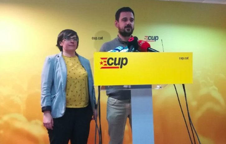 Lluc Salellas ha comparecido tras conocerse la convocatoria del pleno de investidura de Turull. (@cupnacional)