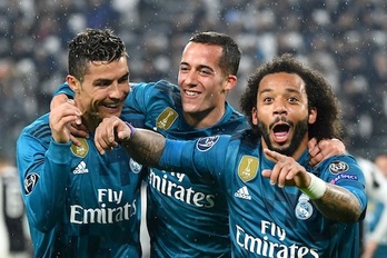 El Real Madrid no ha dado opción a la Juventus. (Alberto PIZZOLI/AFP)