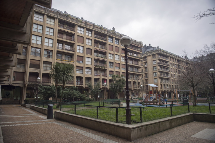 Viviendas en el barrio donostiarra de Gros. (Juan Carlos RUIZ / FOKU)