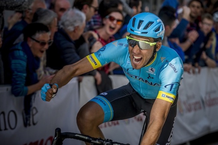 Omar Fraile ha sido el primer corredor vasco en ganar una etapa en esta Itzulia. (Jaizki FONTANEDA/FOKU)