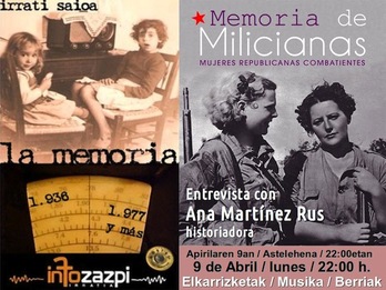 La Memoria. "Memoria de milicianas