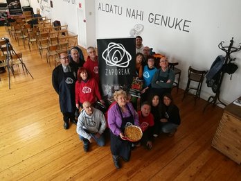 Participantes en Zaporeak, hoy en Iruñea. (@MartxeloDiaz)
