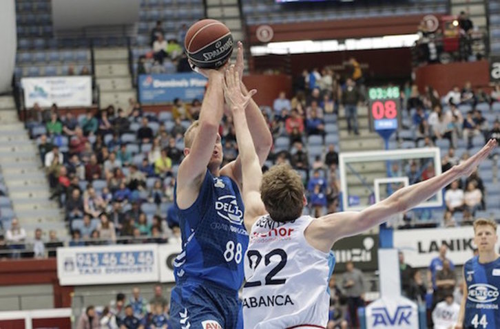 La victoria del GBC casi vale la permanencia. (@gipuzkoabasket)