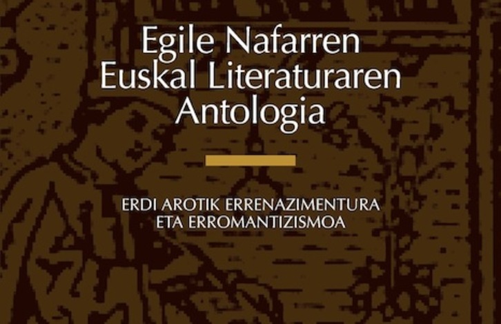 Portada de la antología ‘Erdi arotik errenazimentura eta erromantizismoa’.