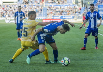 El Alavés ha tropezado frente al Girona. (Juanan RUIZ / FOKU)