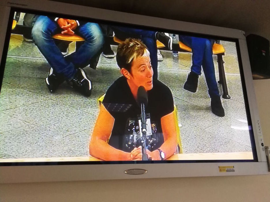 Bel Pozueta, madre de Adur Ramírez de Alda. (@MartxeloDiaz)