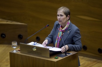 La presidenta del Gobierno de Nafarroa, Uxue Barkos, en una imagen de archivo. (Iñigo URIZ/FOKU)