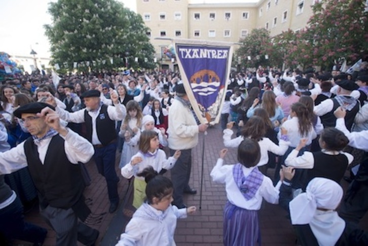 Los mayordomos de la Txantrea serán recibidos por el Ayuntamiento de Iruñea este domingo. (Iñigo URIZ/FOKU)