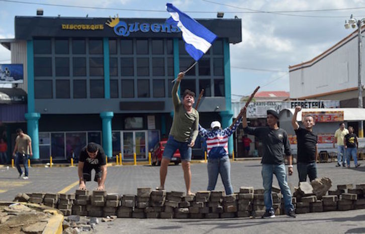 Las protestas contra la reforma habían puesto contra las cuerdas al Gobierno de Daniel Ortega. (Rodrigo ARANGUA/AFP)