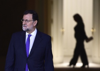 El presidente del Gobierno español, Mariano Rajoy, en una imagen en Moncloa. (Pierre-Philippe MARCOU/AFP)