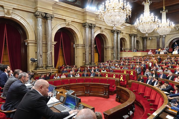 Pleno del Parlament catalán. (@PARLAMENTCAT)