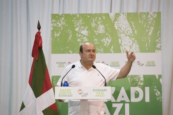 Andoni Ortuzar, presidente del EBB del PNV, en una imagen de archivo. (Juan Carlos RUIZ/FOKU)