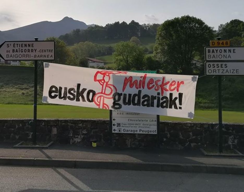 «Milaesker eusko gudariak», Baigorrin.
