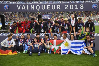 Celebración del Paris Saint Germain. Damien Meyer/AFP