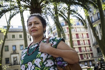 Bettina Cruz, en Bilbo. (Aritz LOIOLA/FOKU)