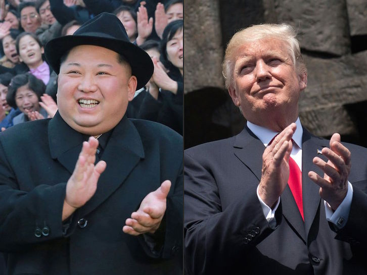 Kim Jong-un y Donal Trump se verán el 12 de junio en Singapur. (Saul LOEB/AFP)