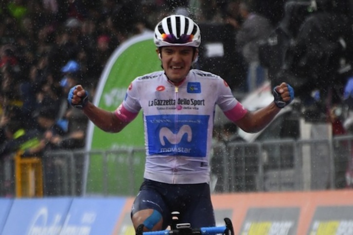 Richard Carapaz ha sido el más rápido en Montevergine. (@GIRODITALIA)