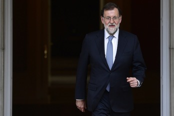 Mariano Rajoy, en una imagen en La Moncloa. (Pierre-Philippe MARCOU/AFP)