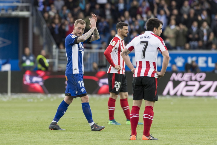 Guidettik egin du Alavesen lehen gola. (Juanan RUIZ/FOKU)